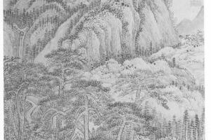 仿王蒙山水