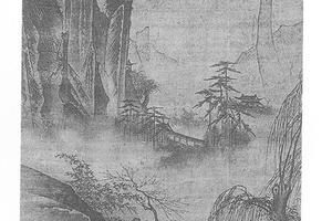 仿马远踏歌图