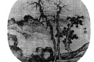 树石图团扇