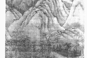 秋山萧寺图