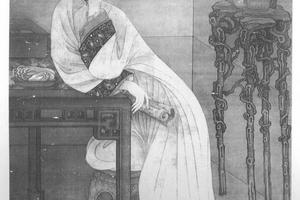 春闺倦读图