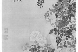 蔷薇朱藤图