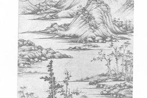 林亭春霭图(额装)