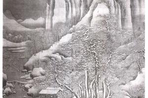 雪溪归棹