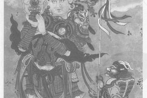 仿宋人画天王像二