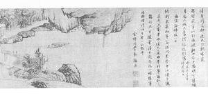 练溪泛舟图卷