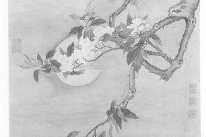 梨花夜月图