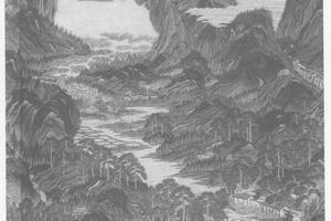 仿赵伯驹春山图