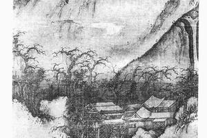 关山春雪图