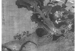 秋花蛱蝶图
