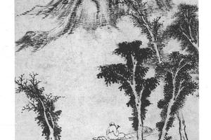 澄湖碧树图