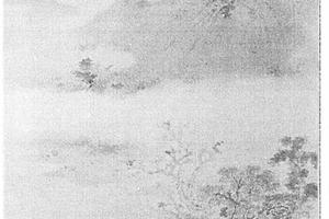 仿杨昇没骨山水图