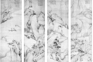 黄山四景图四条