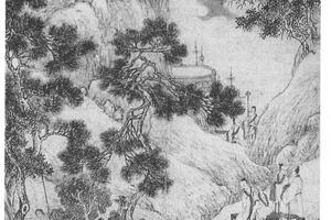吹笛送客图