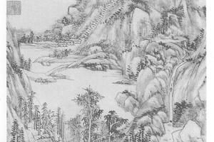 仿吴镇山水