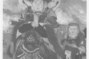 仿宋人画天王像
