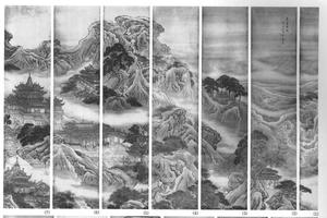 蓬莱仙境图通景十二条