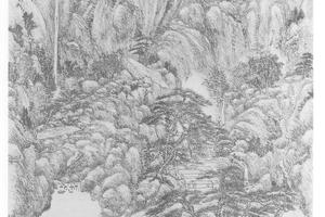 仿王蒙山水