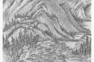 仿王蒙夏日山居图