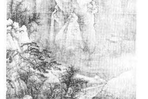 雪景山水图