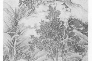 溪山晚泊（溪山瀑布）