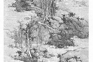 仿吴镇山水图