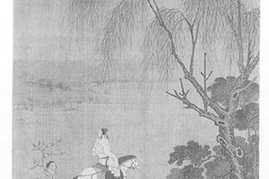 携琴渡桥图