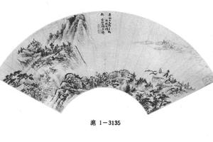江岸望山图