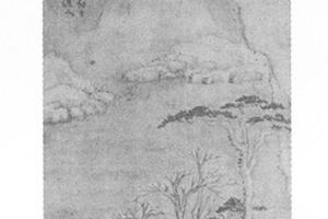 仿赵孟頫雪景山水图