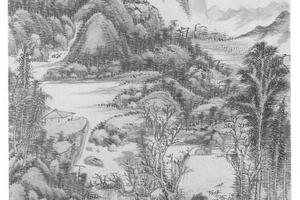 仿黄公望山水