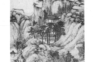 层峦古刹图