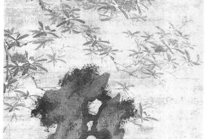 榴花湖石图