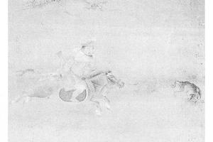 骑马图册页