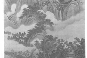 潇湘听雨图