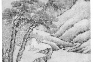 碧山古树图
