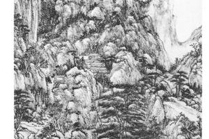 仿王蒙山水