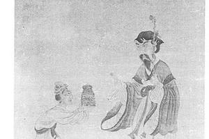 白衣送酒图