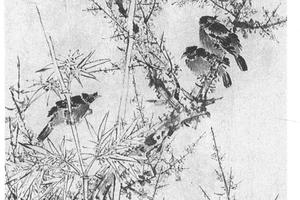 梅竹寒禽图
