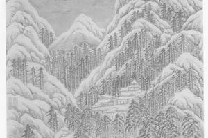镇海寺雪景图