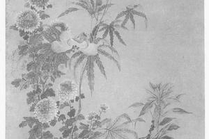 菊花雁来红（秋花图）
