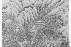 镇海寺雪景图