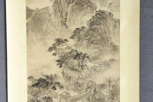 墨笔盘江图