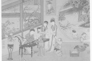 曹大家授书图