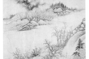 山寺秋光图