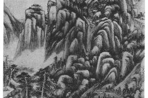 仿吴镇山水