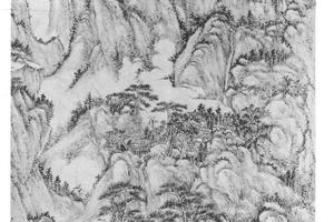 仿王蒙山水
