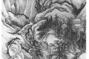 仿李成溪山霁雪图