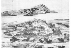 山庄客至图