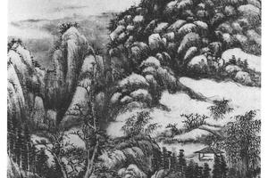 仿李成烟景图