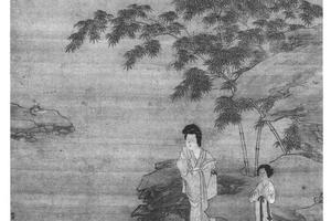修竹仕女图